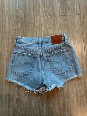 Levi's Light Blue Jean Cutoff Shorts